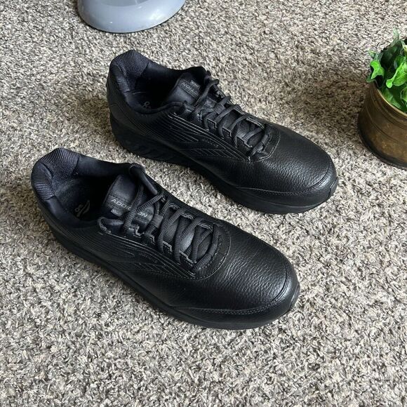 Brooks Addiction Walker Black Leather Walking Shoes Sneakers Size 13 NARROW B main image 4